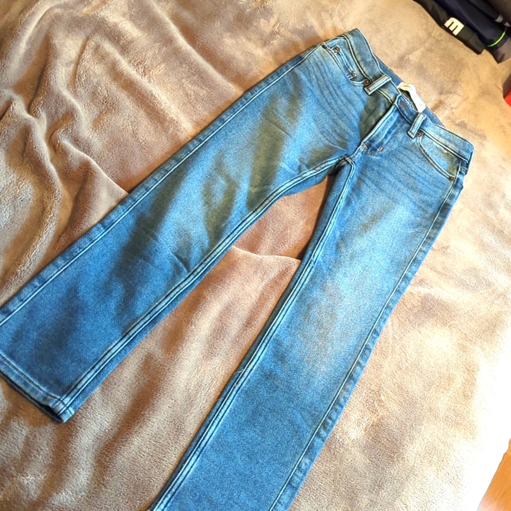Abercrombie super soft stretch jeans, boys 7/8 Long, Like New